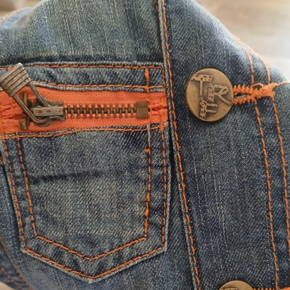 Zara Trf Denim Skirt/Overalls. Size 4 - Picture 7 of 10